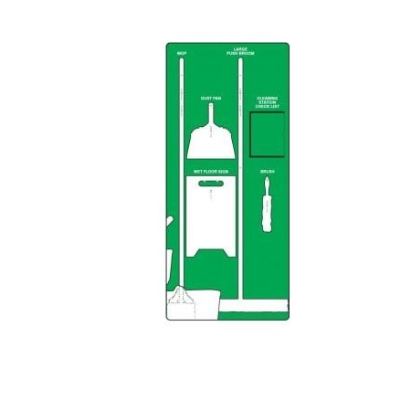 Accuform Clean & Mop Store-Boards Combo Kit, PSB609GNWT PSB609GNWT